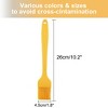 Unique Bargains Silicone Non-stick Baking Grilling Oil Marinades Basting Brush Yellow - 2 of 3