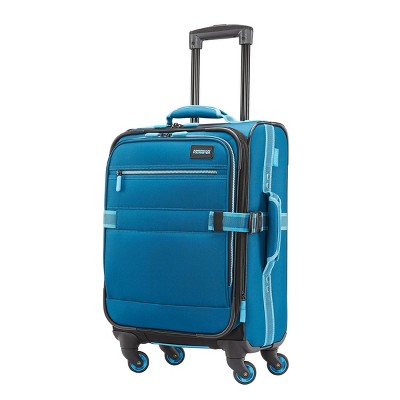 American Tourister 22.5" Softside Carry On Spinner Suitcase - Teal