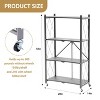 SUGIFT Folding 4 Shelves Gray - image 4 of 4