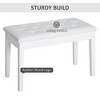 Vynxaria Duet Piano Bench - Elegant Faux Leather & Wooden Frame, Perfect for Two - 4 of 4