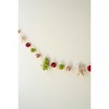 Kalalou Felt Christmas Garland – Festive Holiday Draping with Trees, Stars & Balls - 2 of 3
