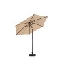 CAVINAS 9FT Patio Umbrella,Outdoor Umbrella with Push Button Tilt and Crank,Market Umbrella 6 Sturdy Ribs for Backyard,Deck,Pool - 2 of 4