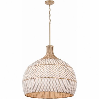Crystorama Lighting Zanzibar 6 - Light Chandelier in  Soft Gold