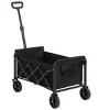 Grungis Lightweight Portable Wagon Cart,All-Terrain Shopping Cart with Wheels,Utility Cart for Camping,Shopping - 2 of 4