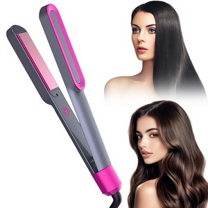 YEVYO 2 in 1 Hair Straightener and Curler, Professional Flat Iron for All Hair Styles, Less Frizz, Shinier & Smoother Hair - 1 of 4