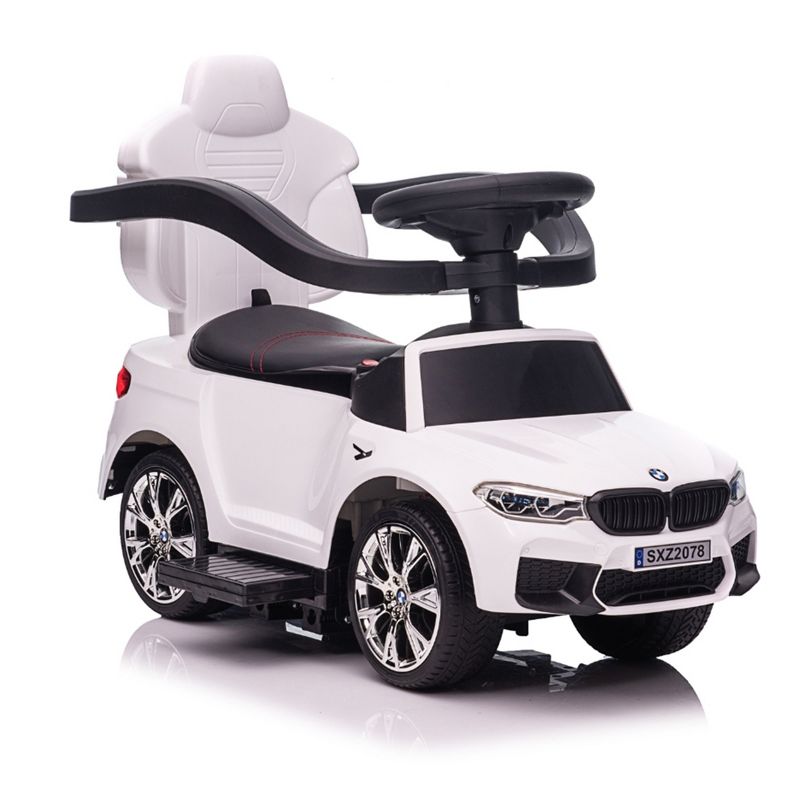 Best Ride On Cars BMW M5 4-in-1 Ride On Push Car, Pedal Car, Baby Walker or Rocking Car with Push Control Bar, LED Lights, & Realistic Sounds, 4 of 7