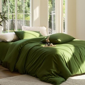 DOZ Bamboo Viscose Duvet Cover Set, Organically Grown Bamboo, Buttery Soft, Cooling, High GSM - 1 of 4