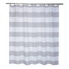 Queen Striped Waffle Linen Look Shower Curtain - Moda at Home - image 3 of 3