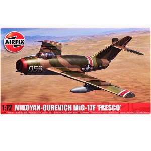 Level 2 Model Kit Mikoyan-Gurevich MiG-17F "Fresco" Fighter Aircraft with 2 Scheme Options 1/72 Plastic Model Kit by Airfix - 1 of 3