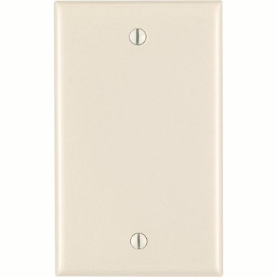 Leviton Almond 1 gang Thermoset Plastic Blank Wall Plate (Pack of 25)