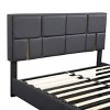 Queen Upholstered Platform Bed With Headboard, Hydraulic Storage, No Box Spring Required, Modern Style-Maison Boucle - 4 of 4