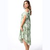 21833-OLV-S Riviera Sun Cold Shoulder Umbrella Dress - 3 of 4