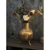 Slickblue Skeleton Hands Iron Vase, Gold Finish Decorative Flower Holder for Halloween or Gothic Décor - 2 of 4