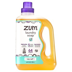 Zum Laundry Soap - Sea Salt - 64 fl oz: Sensitive Formula, Sodium