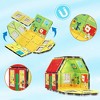 PICASSO-TILES 24 PC Pete The Cat Magnetic Tile House Set Magnetic Tiles, Building Blocks, STEM Toys for Kids 3+ - 4 of 4