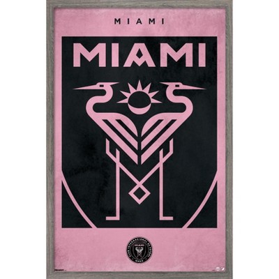 Trends International MLS Inter Miami CF - Logo 25 Framed Wall Poster Prints