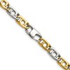 Chisel Stainless Steel Polished Yellow IP-plated 6mm 24" Anchor Chain Necklace - 3 of 4