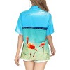 HAPPY BAY Women's Button Down Blouses Casual Summer Beach Party Collared Short Sleeve Vacation Button Up Dress Tee Hawaiian Shirts - 3 of 4