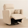 Toast Microfiber Manual Swivel Recliner with Bolster Pillows & 360 lbs Capacity - 3 of 4