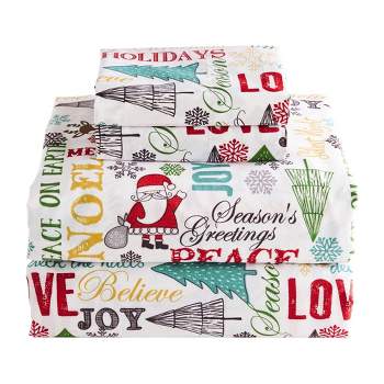 Santa Claus Lane Sheet Set - Levtex - Merry & Bright