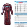 ADR Men's Hooded Flannel Robe, Soft Cotton - 4 of 4