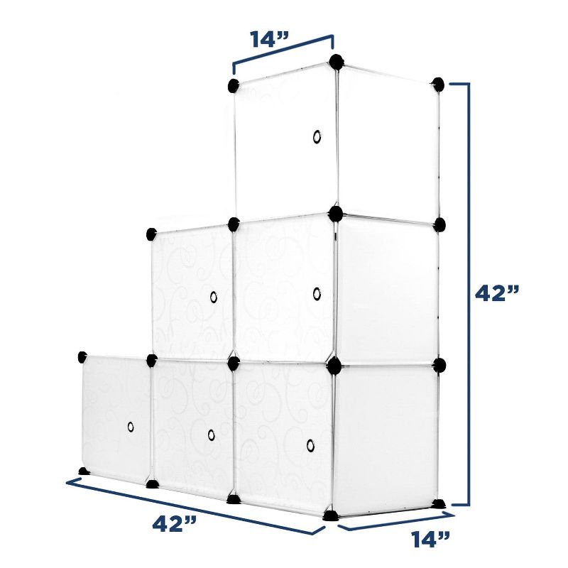 Mount-It! Modular Cube Storage Organizer - 9 Cubes, 4 of 9