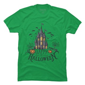 Men's Design By Humans Happy Halloween By darkstroke T-Shirt - 1 of 4