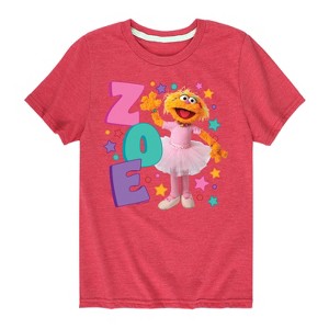 Boys' - Sesame Street - Zoe Short Sleeve Graphic T-Shirt - 1 of 4