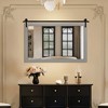 Beautyolove Rectangle Wood Framed Accent Wall Mirror - 2 of 4