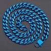 Crucible Men's 14mm Curb Chain Stainless Steel Necklace 28" - 3 of 4
