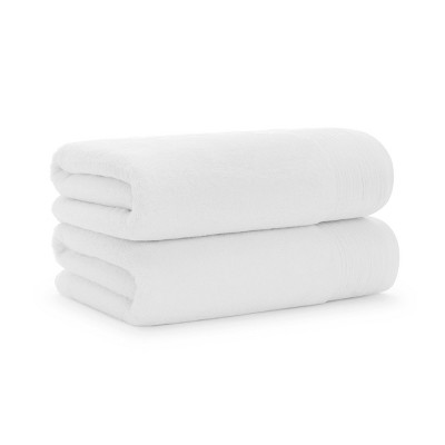 Aston & Arden Anatolia Bath Towels (2 Pack), 30x60, 600 GSM, Linen-Inspired Baratta Dobby, Combed Cotton, Solid
