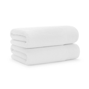 Aston & Arden Anatolia Bath Towels (2 Pack), 30x60, 600 GSM, Linen-Inspired Baratta Dobby, Combed Cotton, Solid - 1 of 4