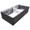 vidaXL White Iron 4-Floor Flower Stand with Wheels, Durable Plant Rack with Strong Frame and Versatile Storage Shelf, 17.3"x9.1"x31.5" - 3 of 4