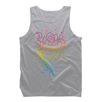 Design By CoolAnimalCo Humans Floral Pride Flag Boho Lotus By CoolAnimalCo Tank Top