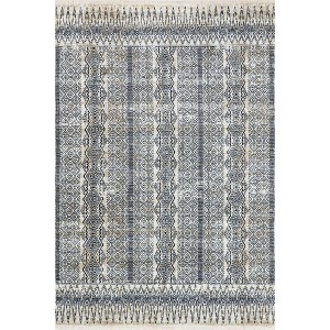 Nuloom Janene Banded Fringe Indoor Area Rug, 5' x 7' 10", Blue - 1 of 4