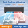 Tangkula 24000 BTU Mini Split Air Conditioner & Heater 21 SEER2 208-230V AC Unit - 3 of 4