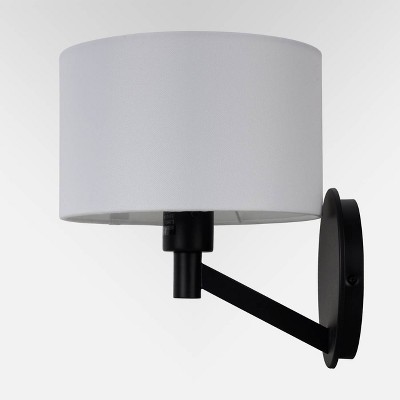 black modern sconce