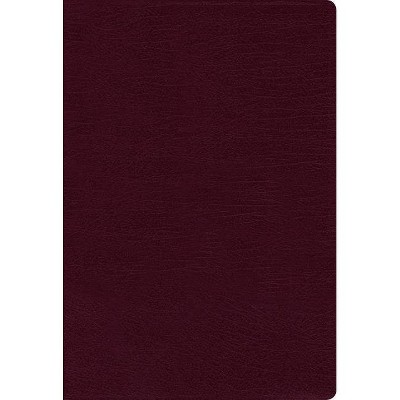 Nasb, Thinline Bible, Large Print, Bonded Leather, Burgundy, Red Letter Edition, 1995 Text, Thumb Indexed, Comfort Print - by  Zondervan