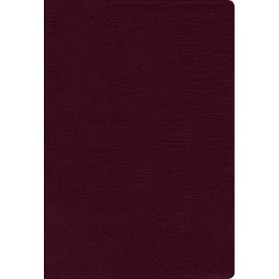 Nasb, Thinline Bible, Large Print, Bonded Leather, Burgundy, Red Letter Edition, 1995 Text, Thumb Indexed, Comfort Print - by  Zondervan