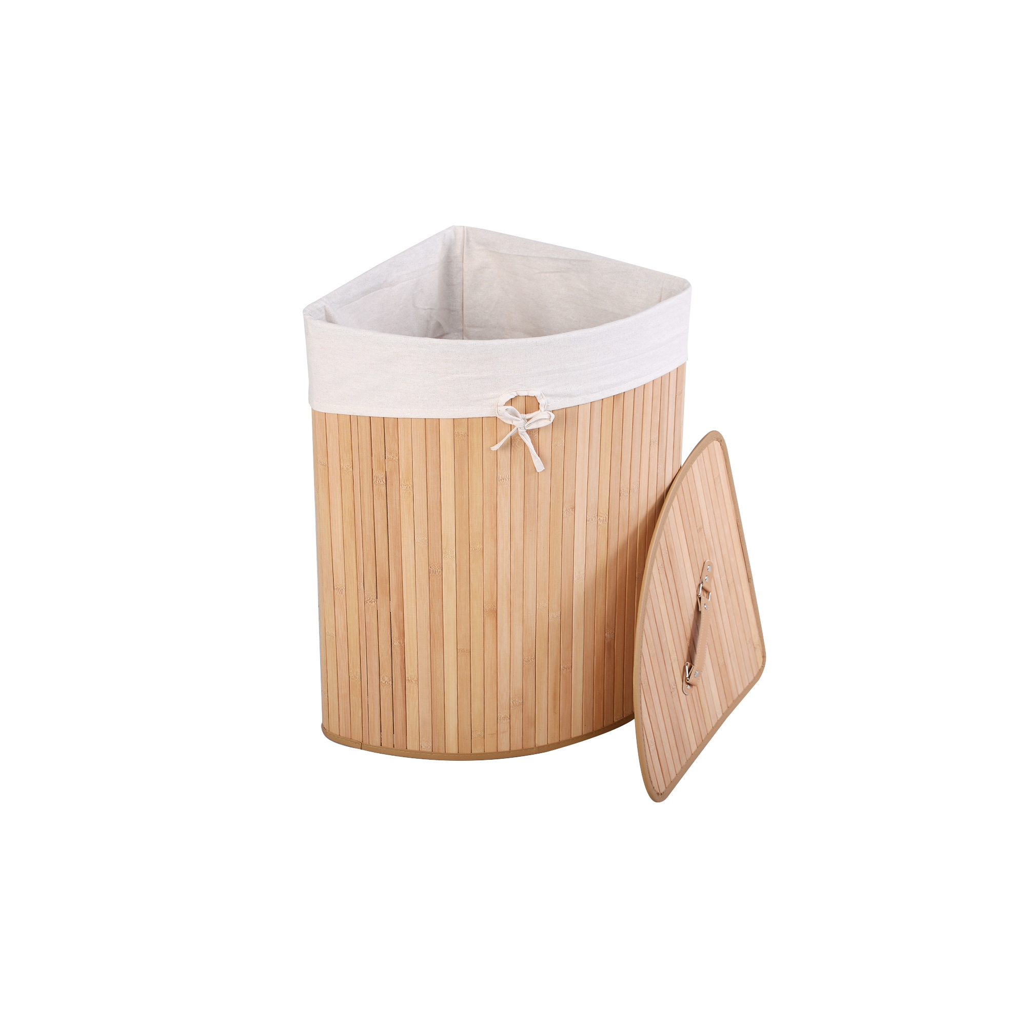 Costway Bamboo Hamper Laundry Basket Washing Clothes Storage Bin