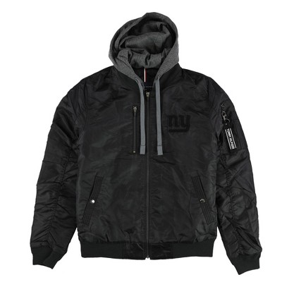 Tommy Hilfiger Mens NY Giants Double Layer Varsity Jacket