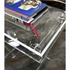 Designstyles Acrylic Folding Table with Silver Rim, Luxurious and Durabale Home Decor, Enhances any Setting - 4 of 4