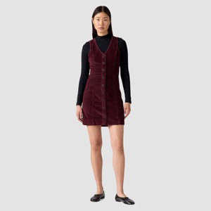 Levi's® Women's Vianna Vest Dress - Tawny Port Cord - 1 of 2