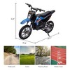 36V Electric Dirt Bike for Kids, Ride on Motorcycle 350W Brushless Motor Fast Speed 15.5MPH with LED Headlight - 3 of 4