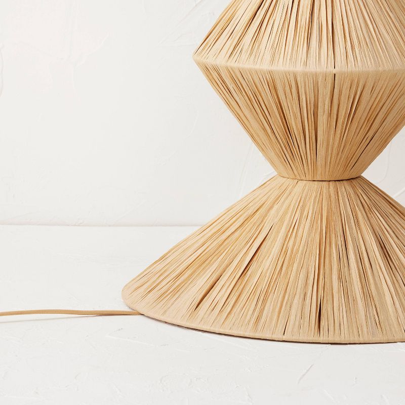 Faux Raffia Floor Lamp Brown (Includes LED Light Bulb) - Opalhouse&#8482; designed with Jungalow, 6 of 9
