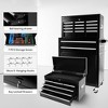 Tool Cart With 7 Organizer Tray Divider Set & Wheels, Large Rolling Tool Box Organizer For Garage, Workshop, Home Crafts - 2 of 4