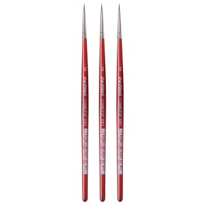 da Vinci COSMOTOP-SPIN Silkpainting Brush, Synthetic, Watercolor, Round, Size -5, Pack of 3 - 1 of 3