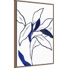 Amanti Art 23"x33" Indigo Lily Flower by PI Studio: Traditional Style, Polystyrene Frame, Botanical Lithograph - 2 of 4