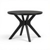 Cross Leg Round Dining Table (38in x 38in / 966mm xm 966m) - 3 of 4