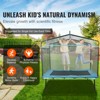 VEVOR 6FT Trampoline for Kids, 72" Indoor/Outdoor Toddlers Trampoline, Mini Baby Trampoline with Safety Enclosure Net, Gymnastics Bar, Hammock - 3 of 4